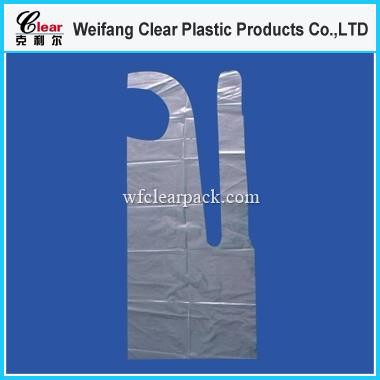 Transparent Plastic Flat Aprons