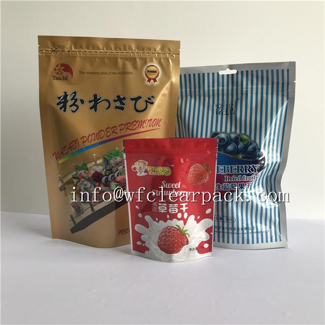 Laminated Stand Up Food Zipper Packaging Bag