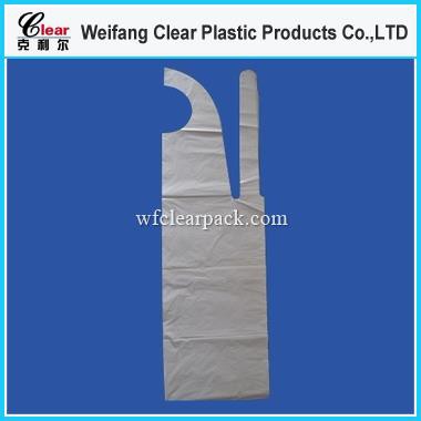 White Plastic Flat Aprons