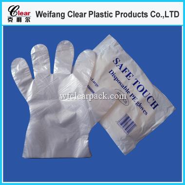 Transparent Embossed Plastic Gloves